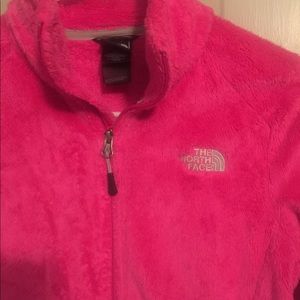 North face size small pink zip jacket